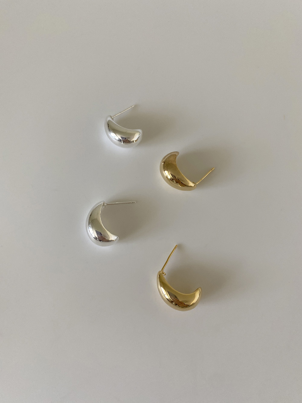 [92.5 silver] water drop earring (2color)