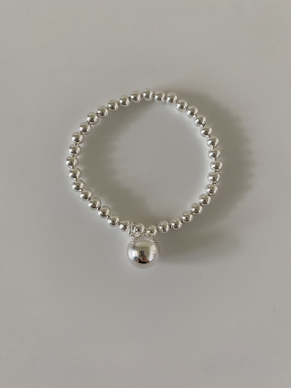 [92.5 silver] ball point bracelet