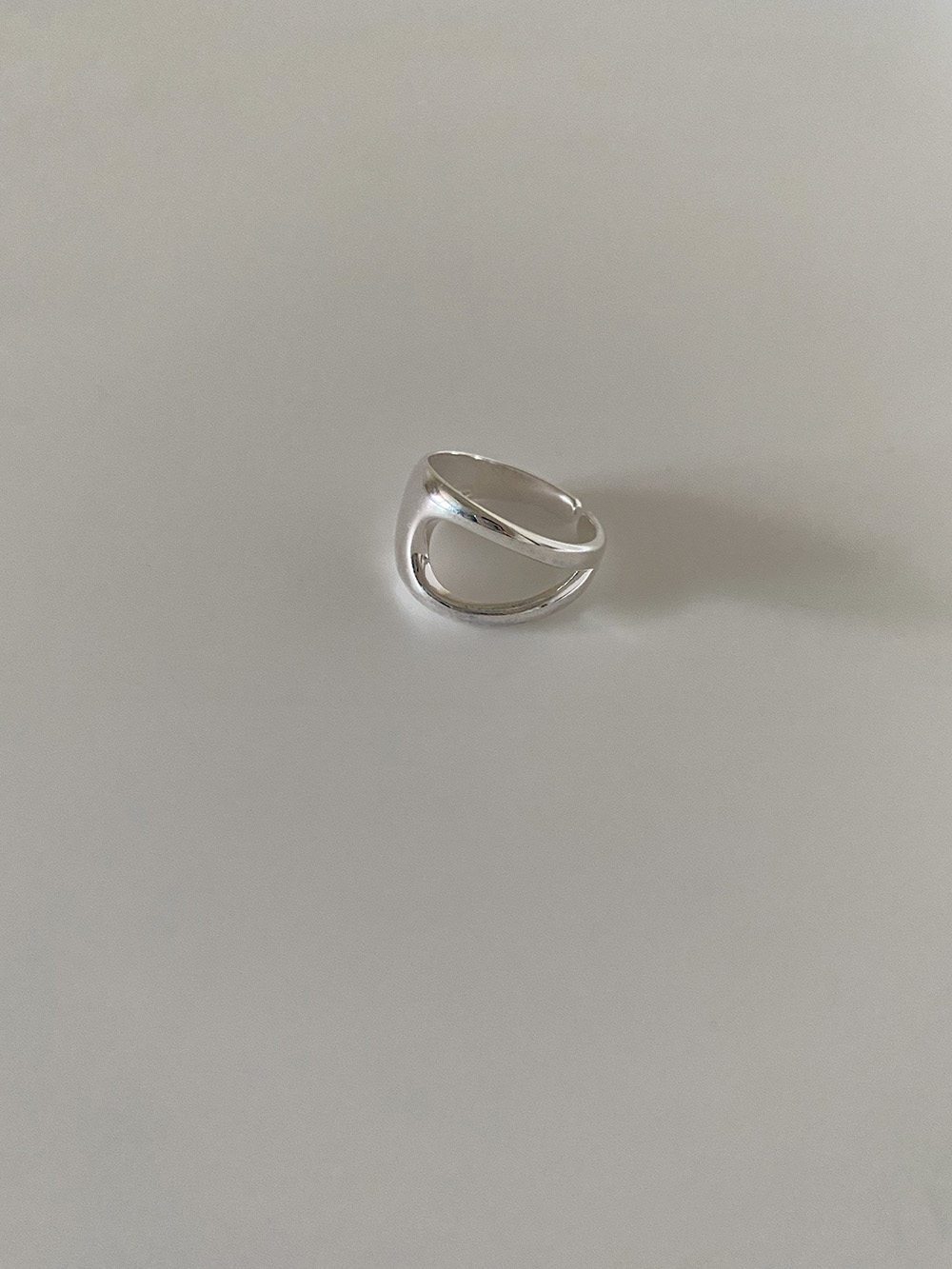 [92.5 silver] side hall ring