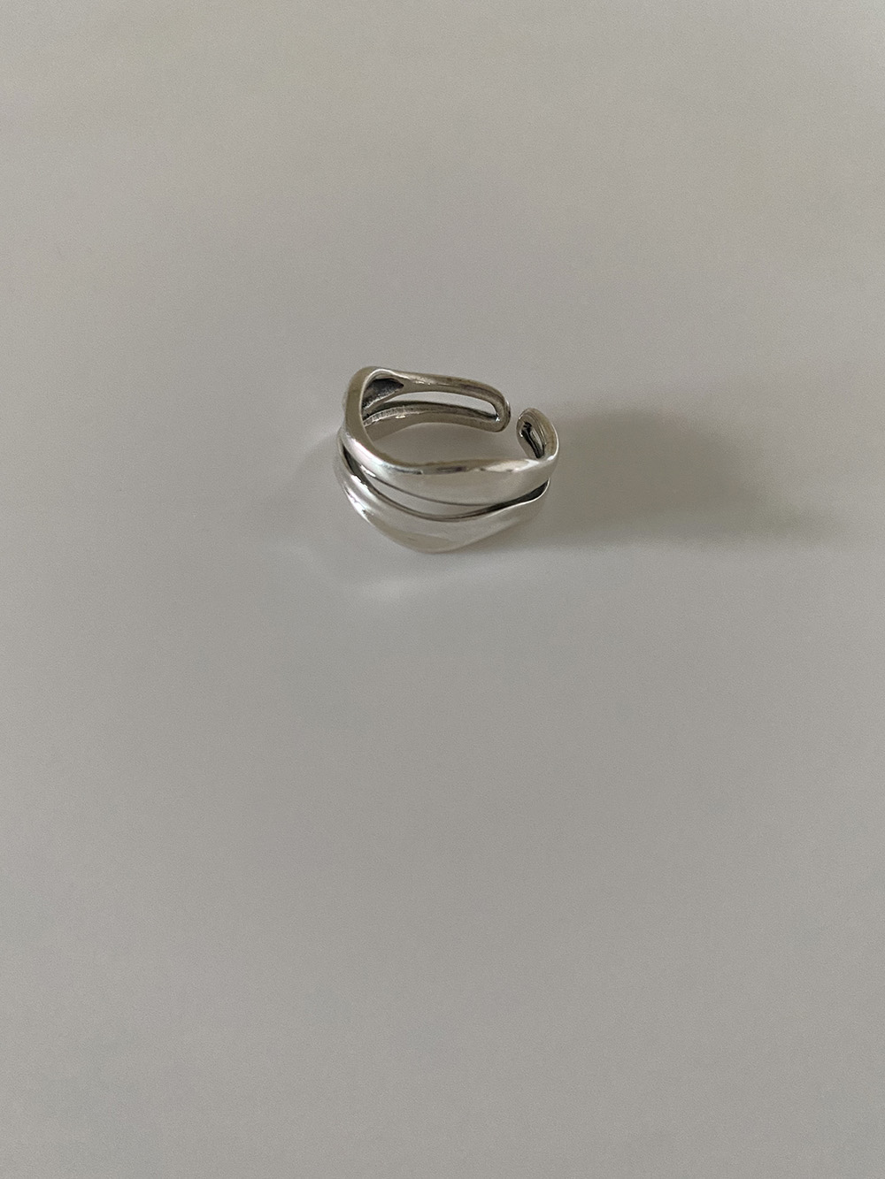 [92.5 silver] sway mini ring