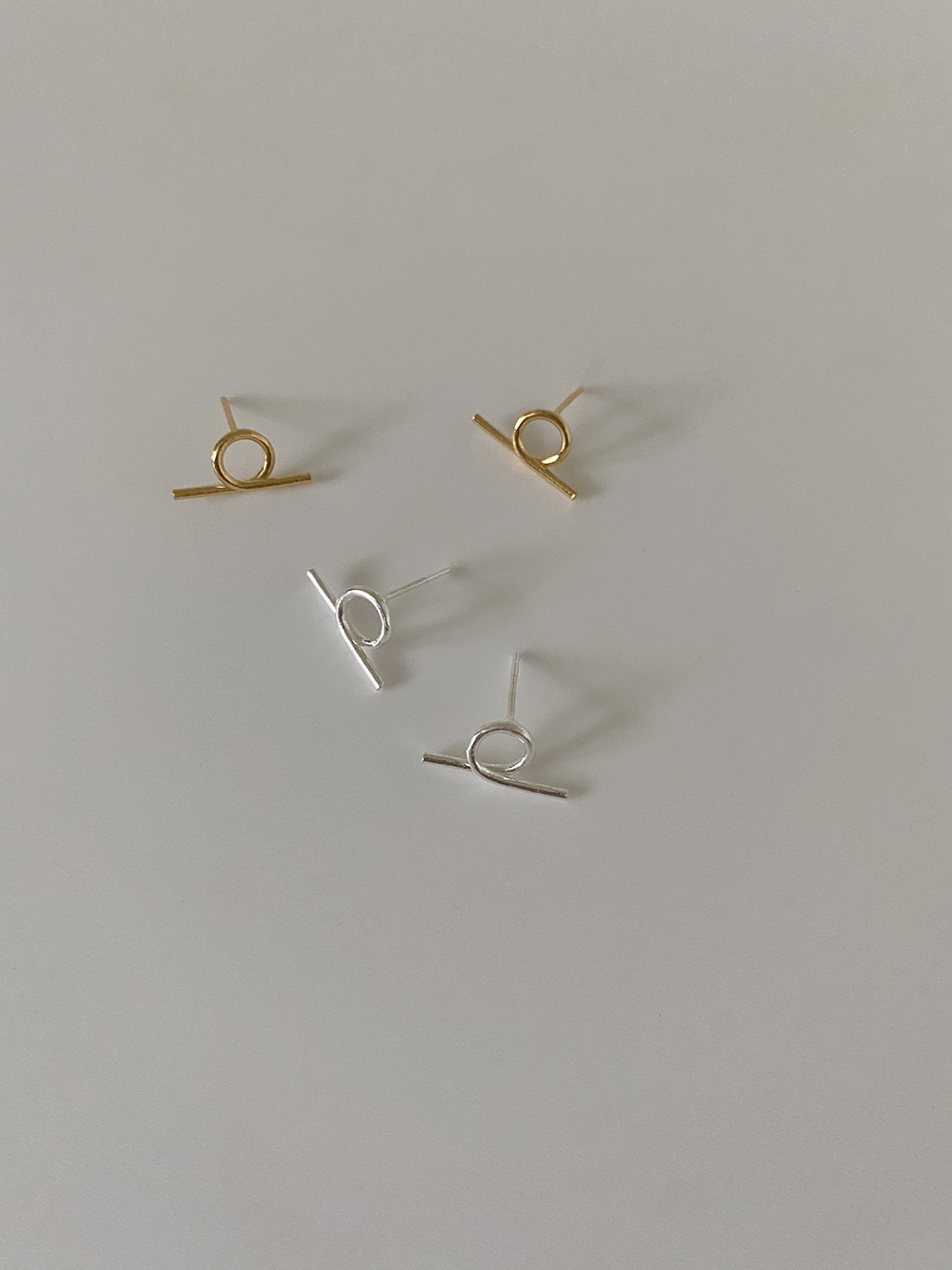 [92.5 silver] pig earring (2color)