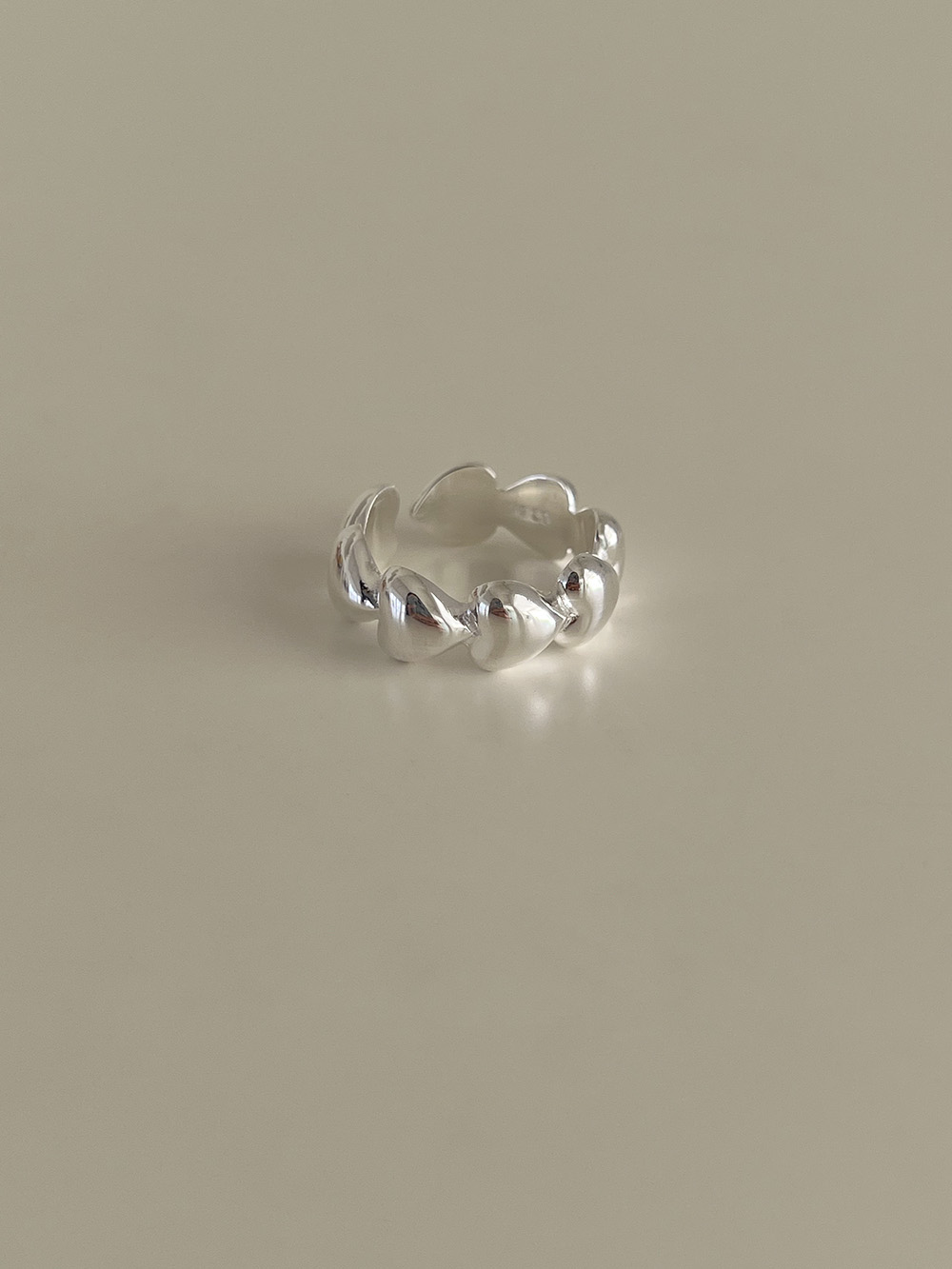 [92.5 silver] love story ring