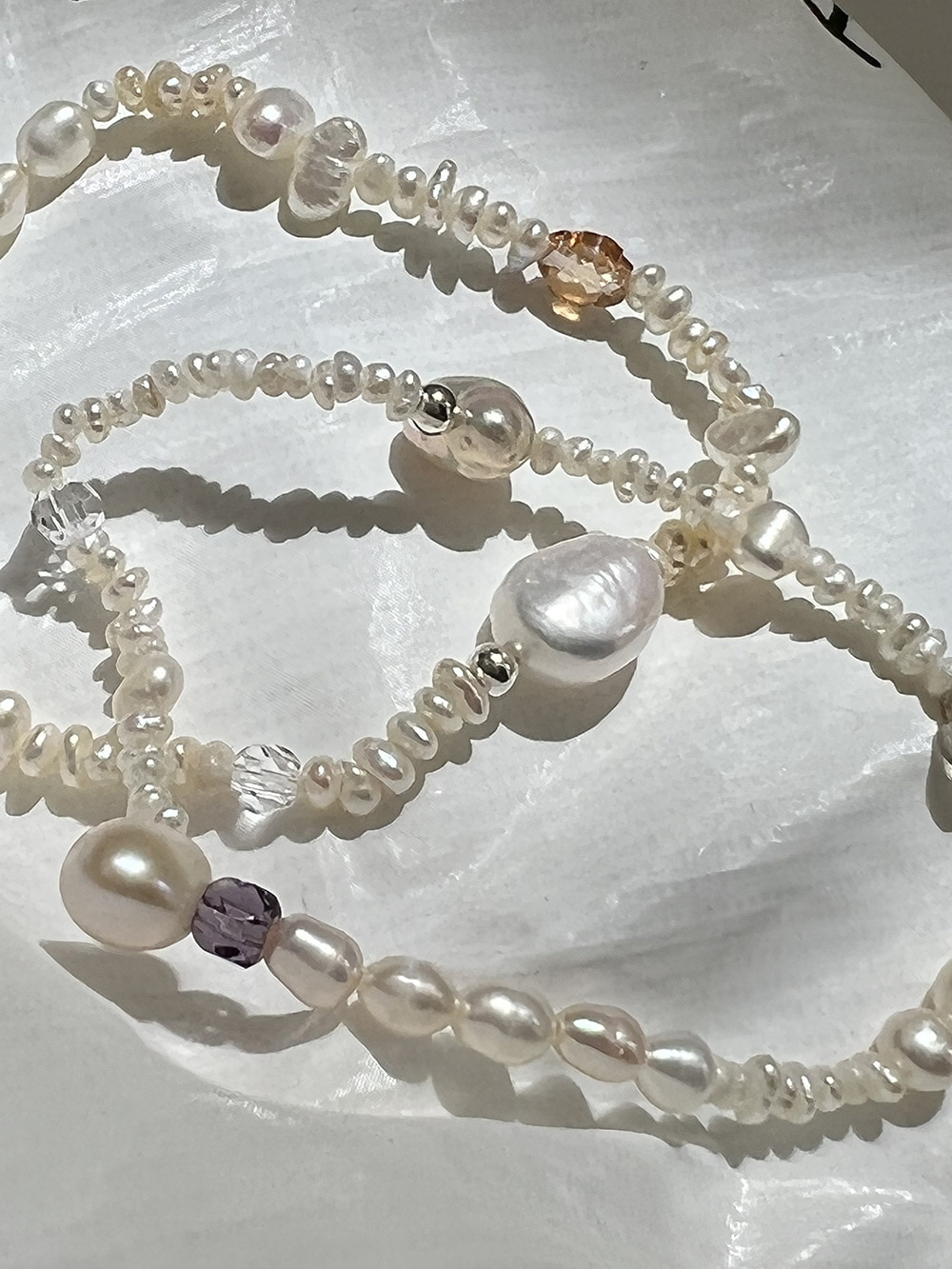 Useful pearl bracelet (2color)