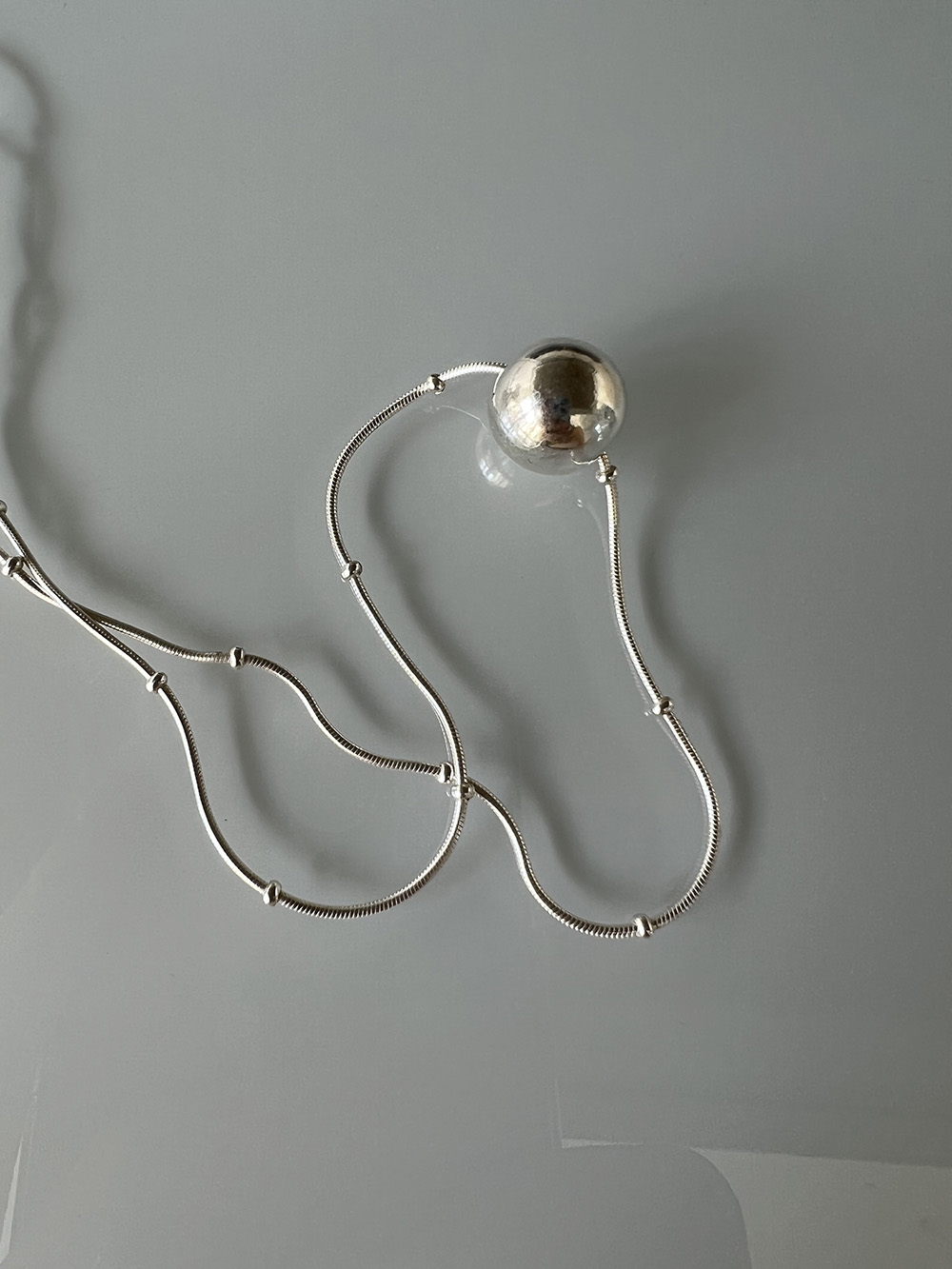 [92.5 silver] Dangle necklace