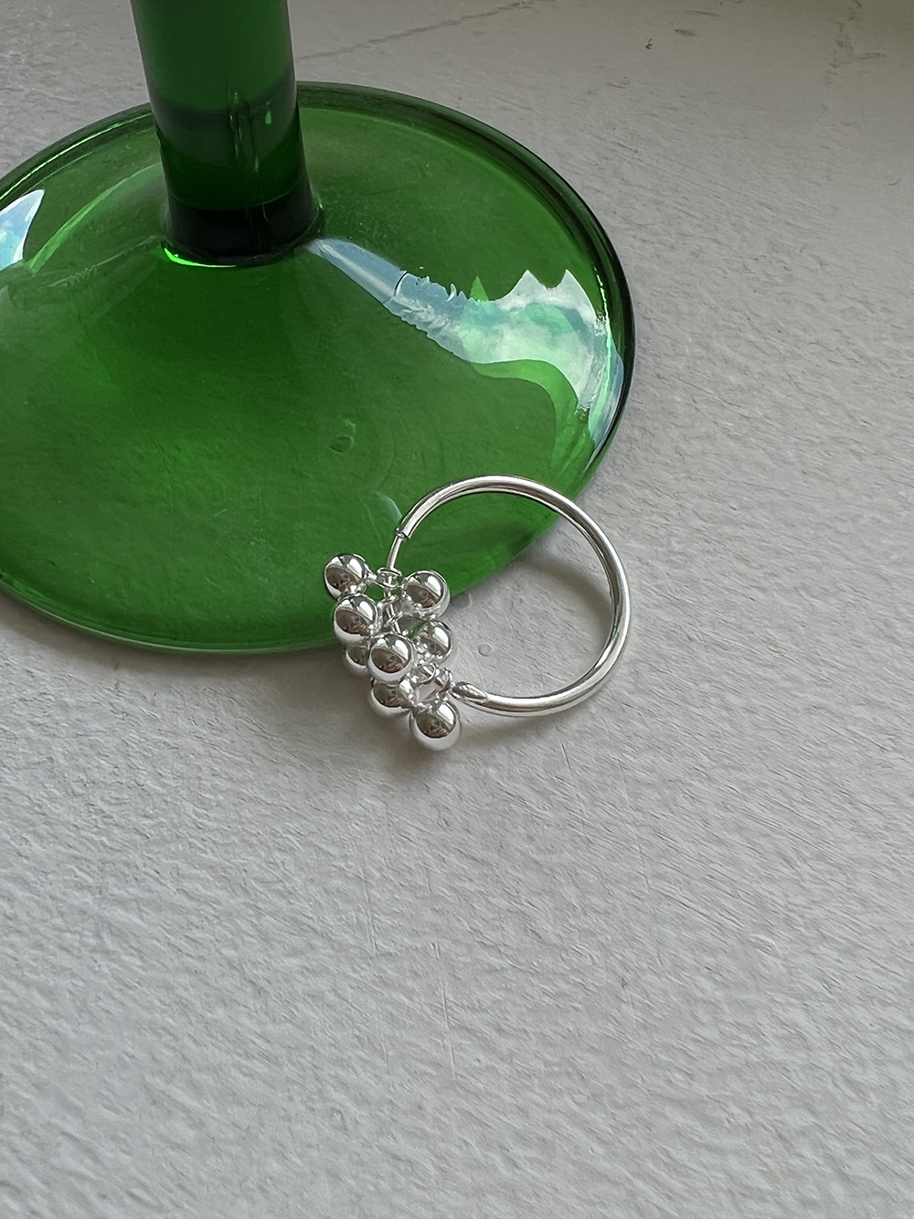 [92.5 silver] Berry ring