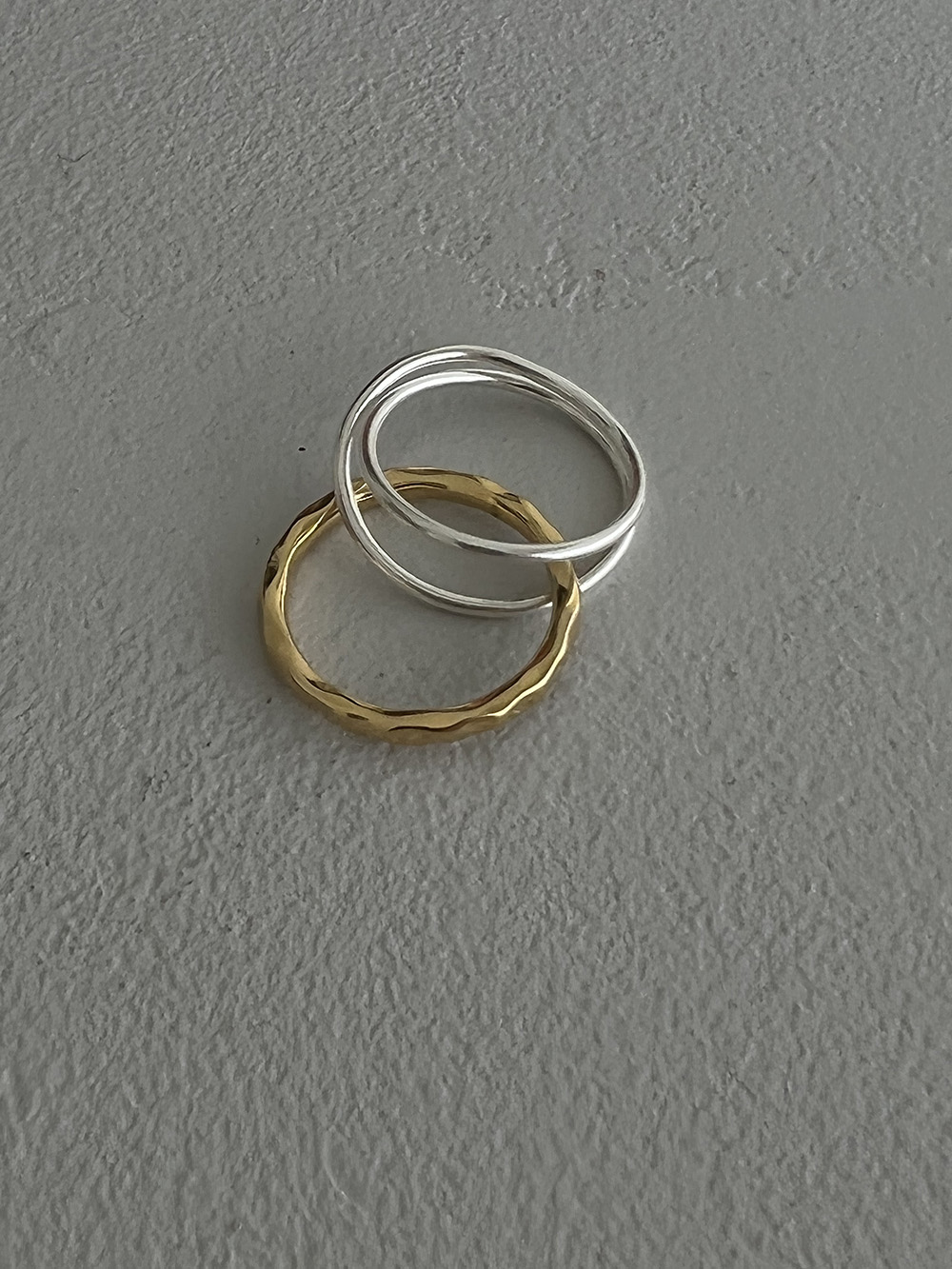 [92.5 silver] Combie layered ring