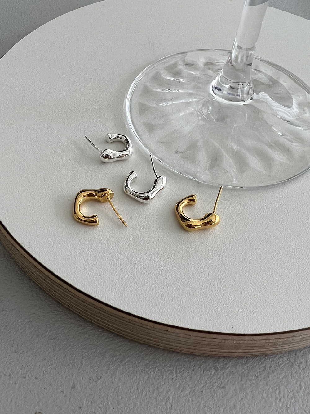 [92.5 silver] Free earring (2color)