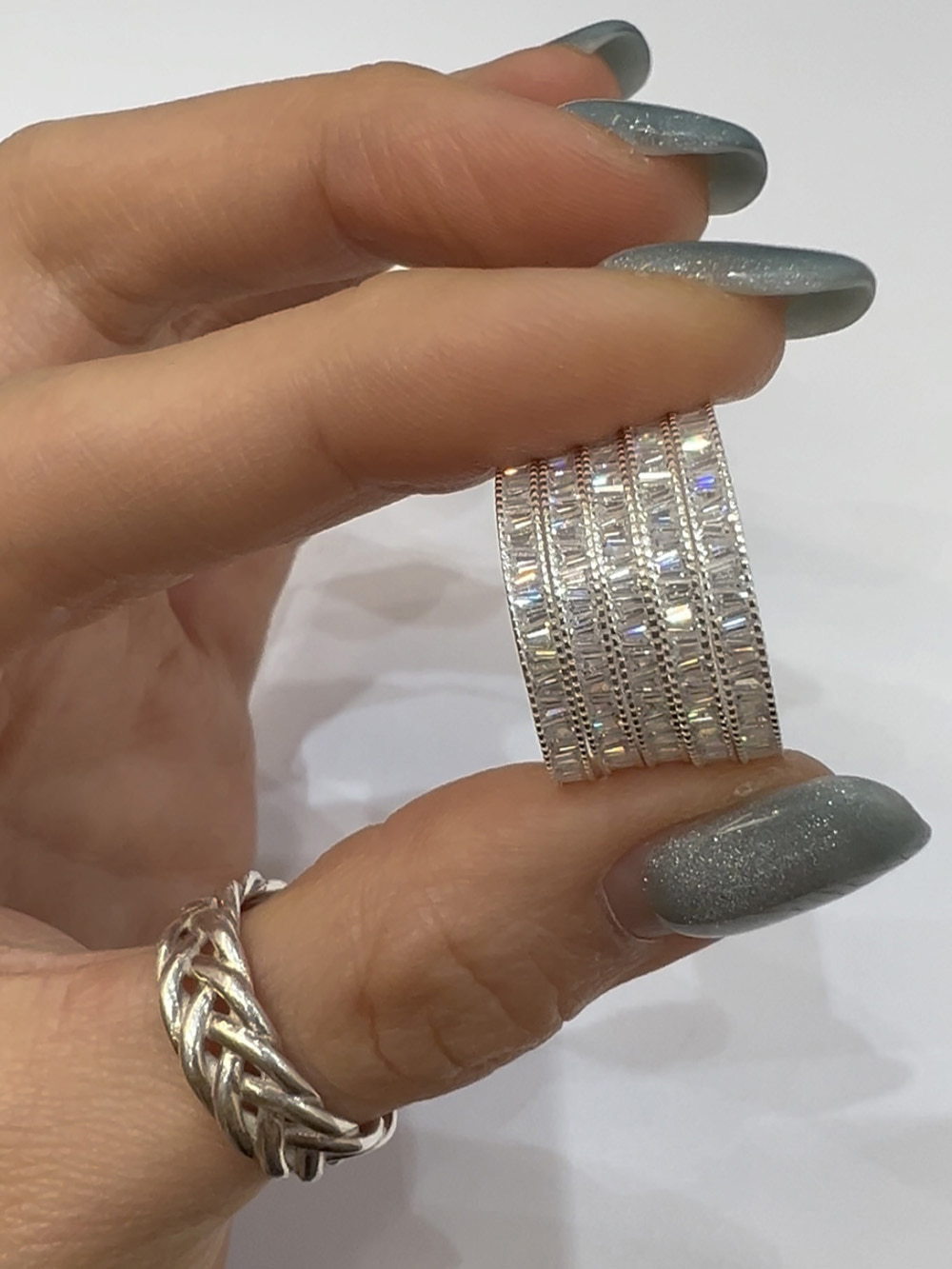 [92.5 silver] Shine ring