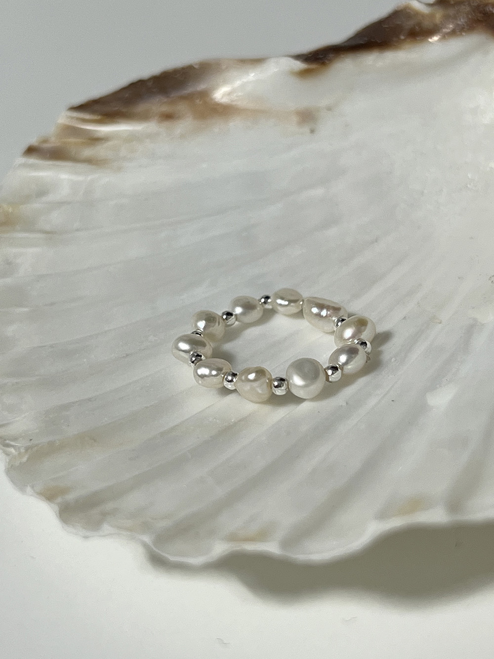 [92.5 silver] Sweet pearl ring