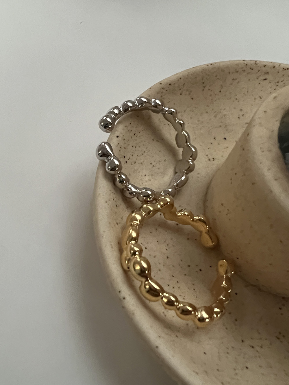 [92.5 silver] Bubble ring (2color)