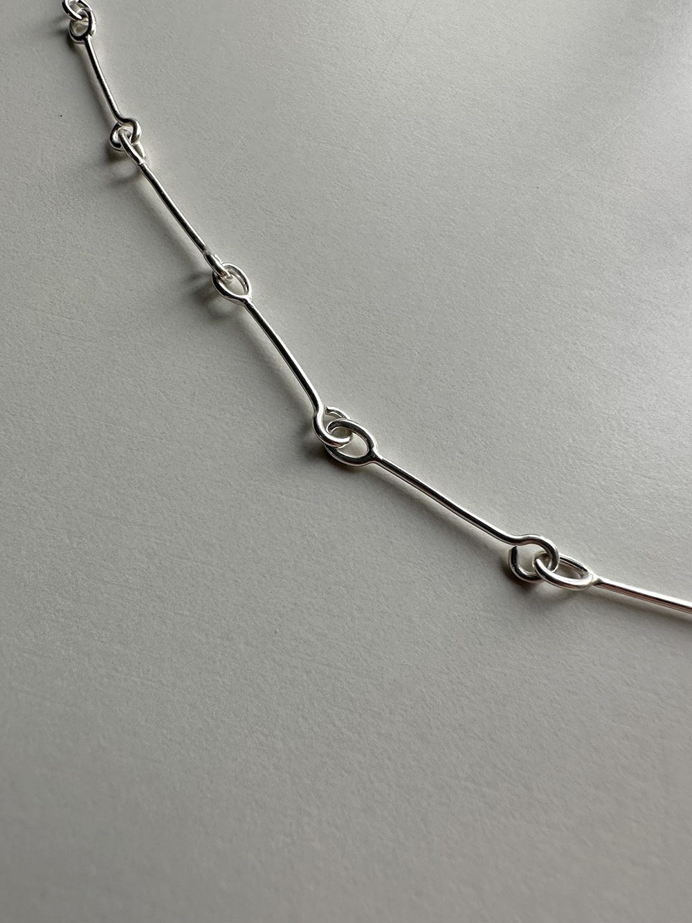 [92.5 silver] Connect necklace
