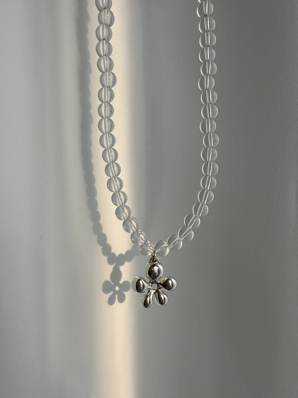 [92.5 silver] Pure flower necklace