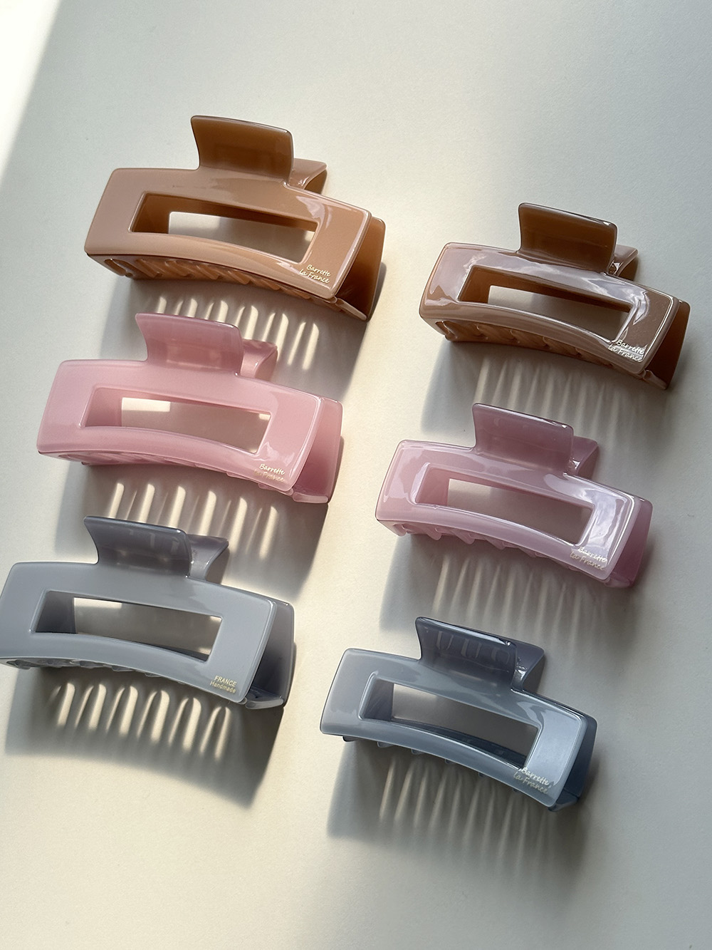 Daily satin  hair clip (3color/ 2size)