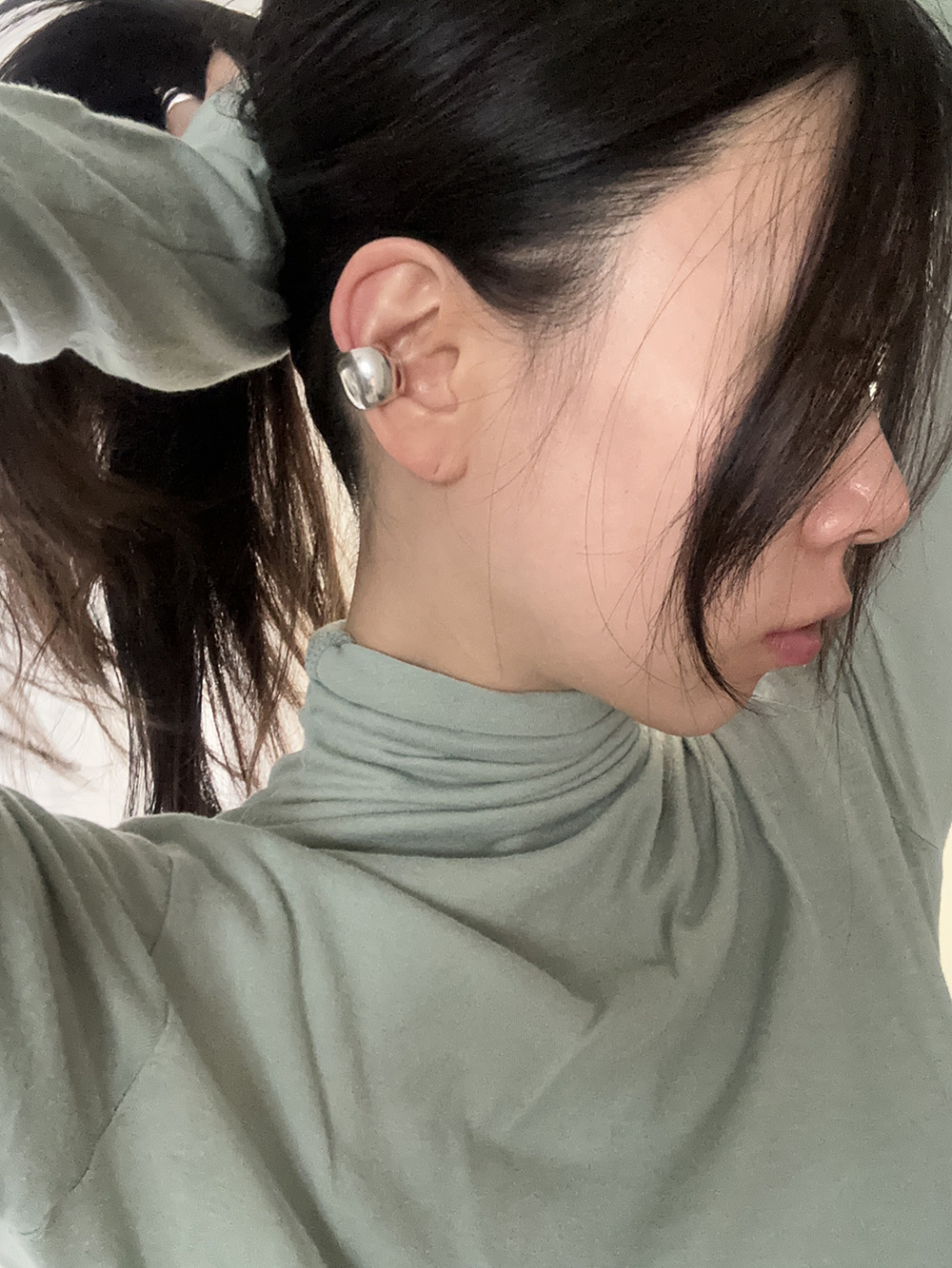 [92.silver] Full cover earcuff