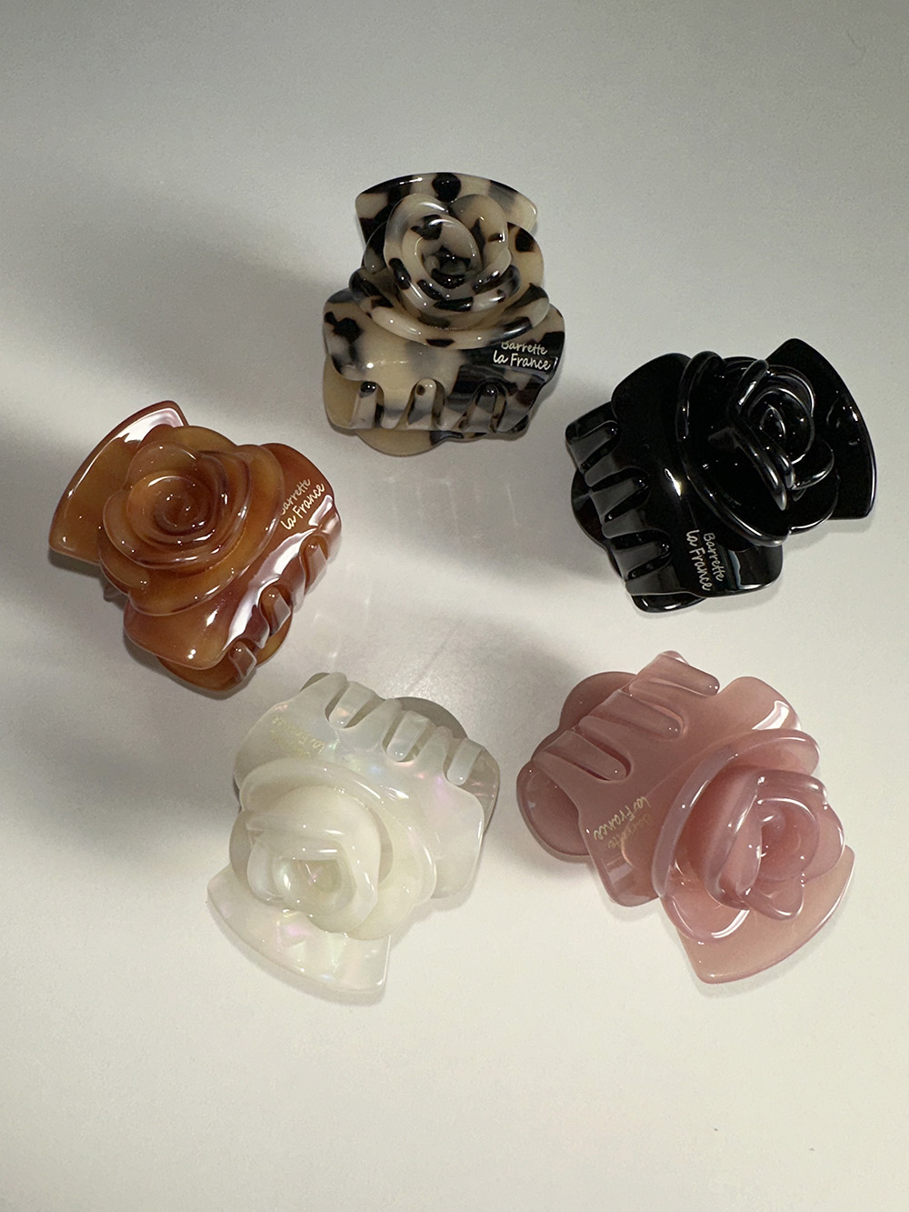 Double rose hair clip (5color)