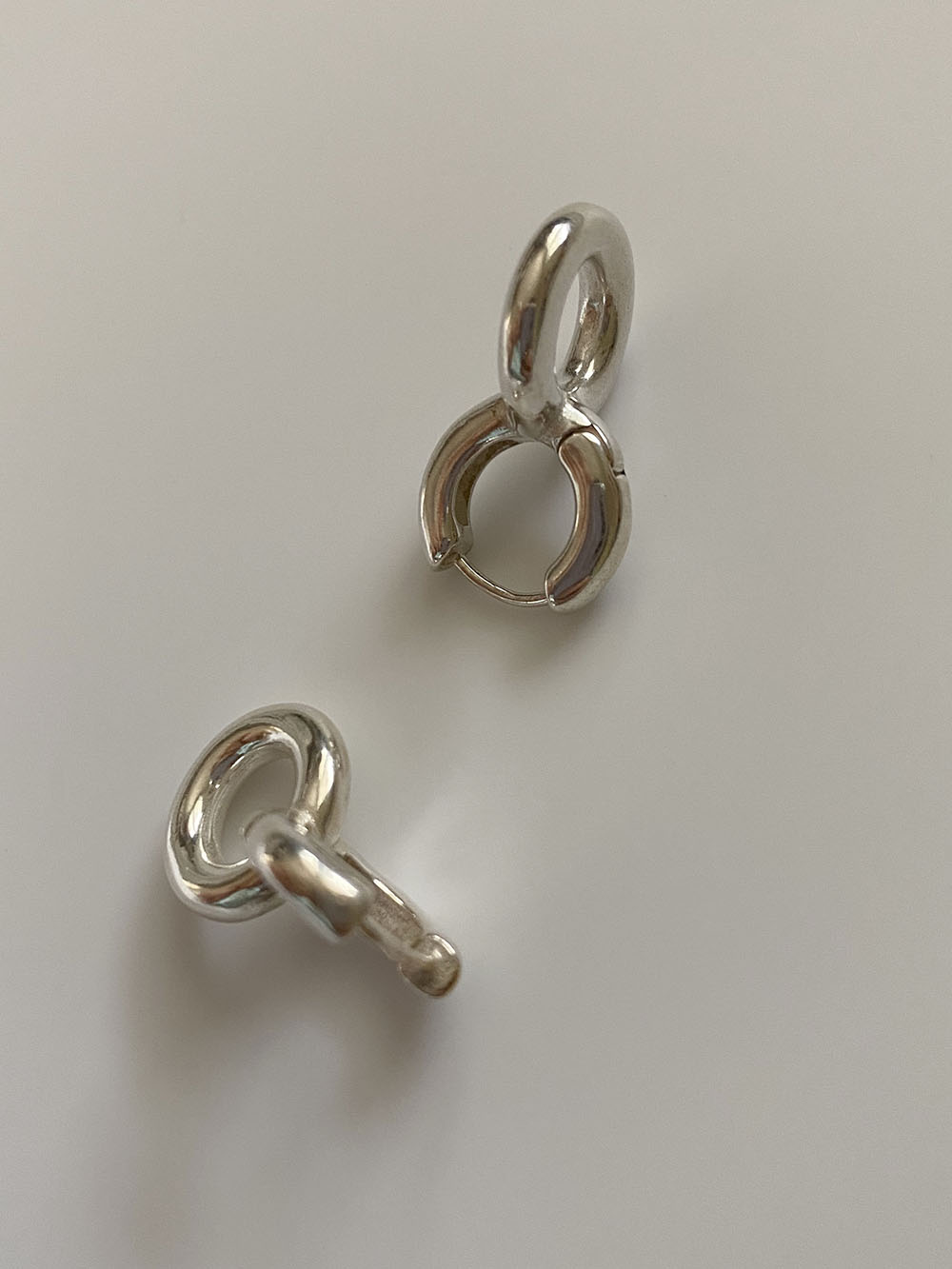 [92.5 silver] snowman earring