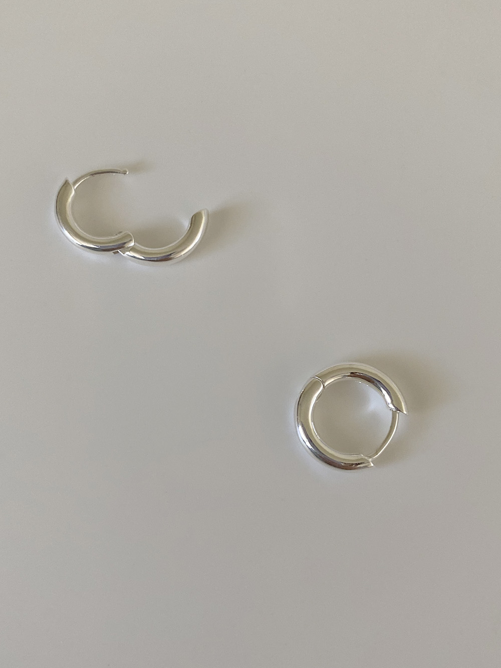 [92.5 silver] daily one touch earring