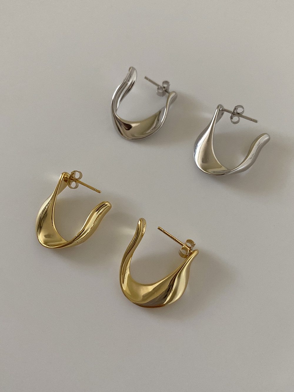 [92.5 silver] paradigm earring (2color)
