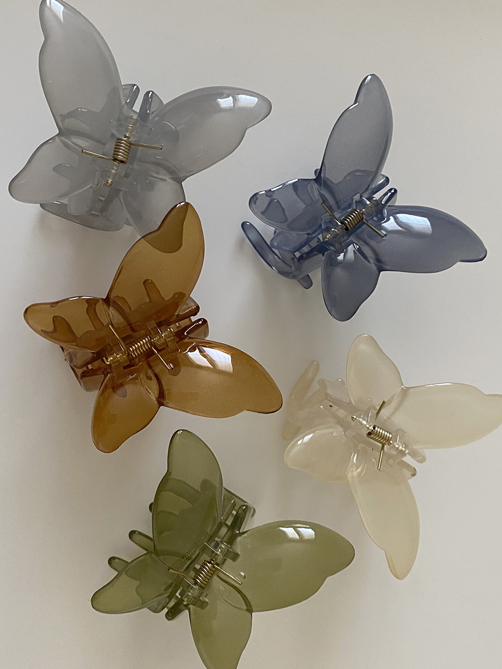 foggy butterfly hair-clip (5color)
