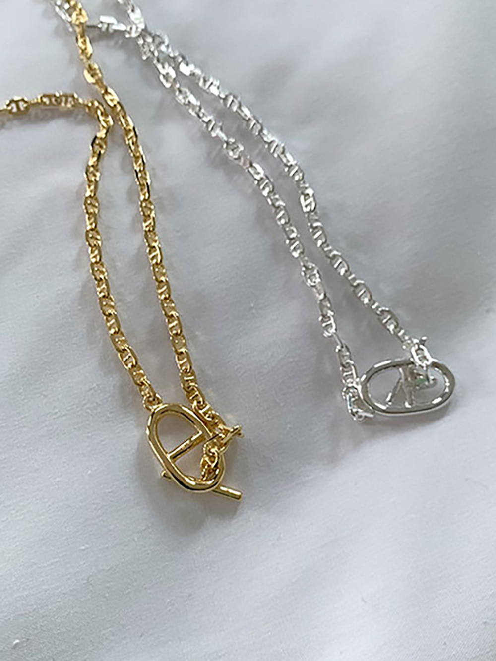 [92.5 silver] θ necklace (2color)
