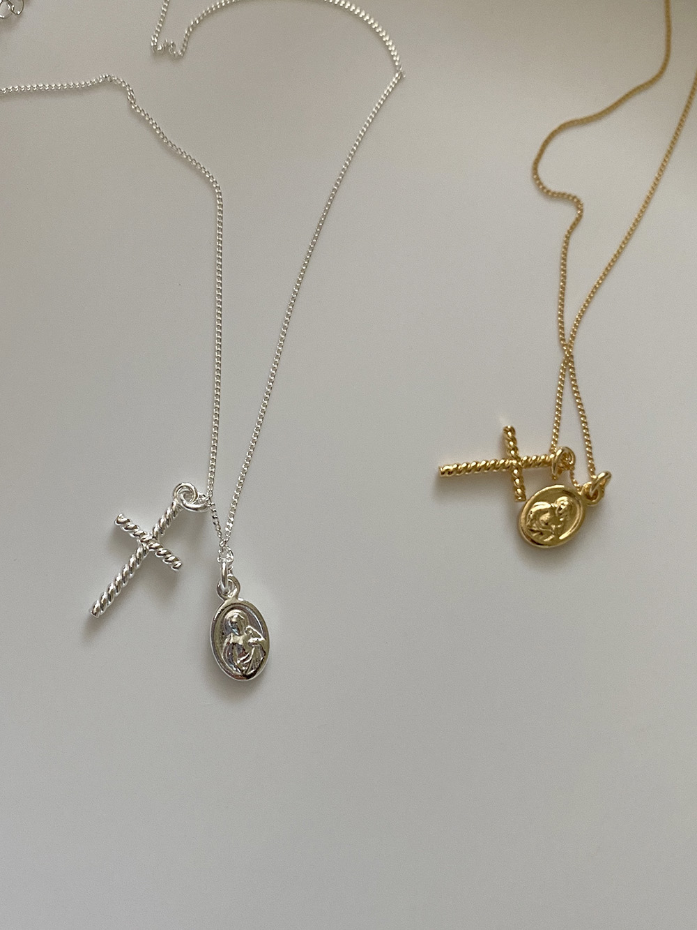 [92.5 silver] maria necklace (2color)