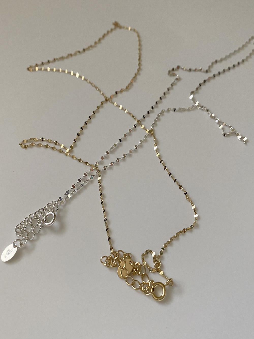 [92.5 silver] kirakira necklace (2color)