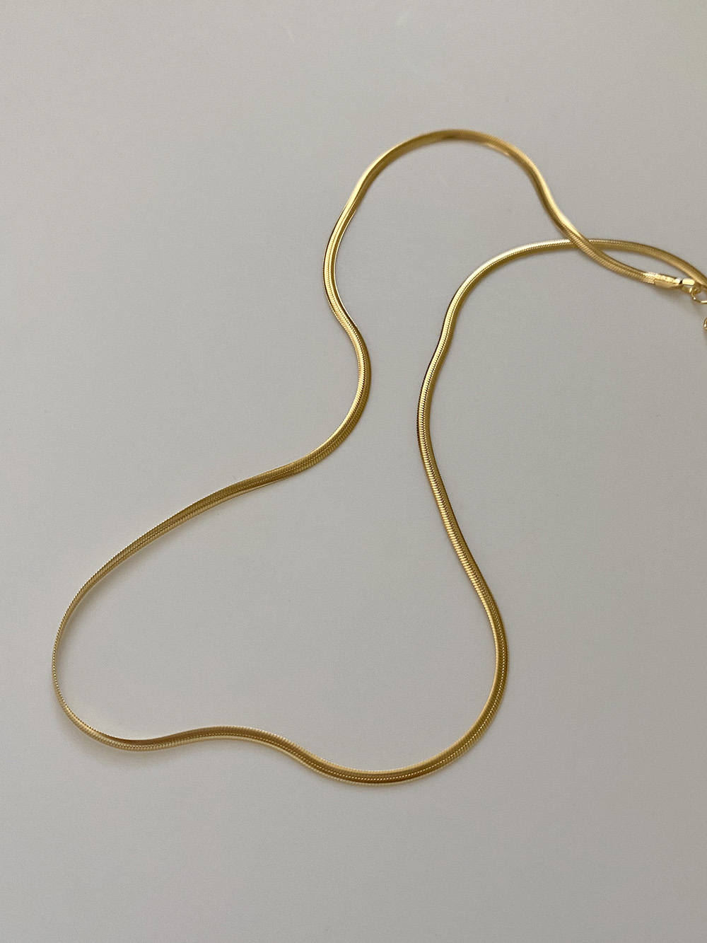 [92.5 silver] flexible necklace (gold)