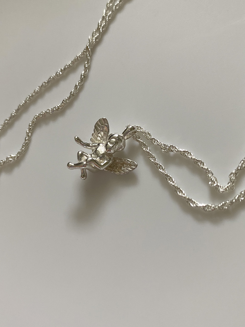 [92.5 silver] angel necklace