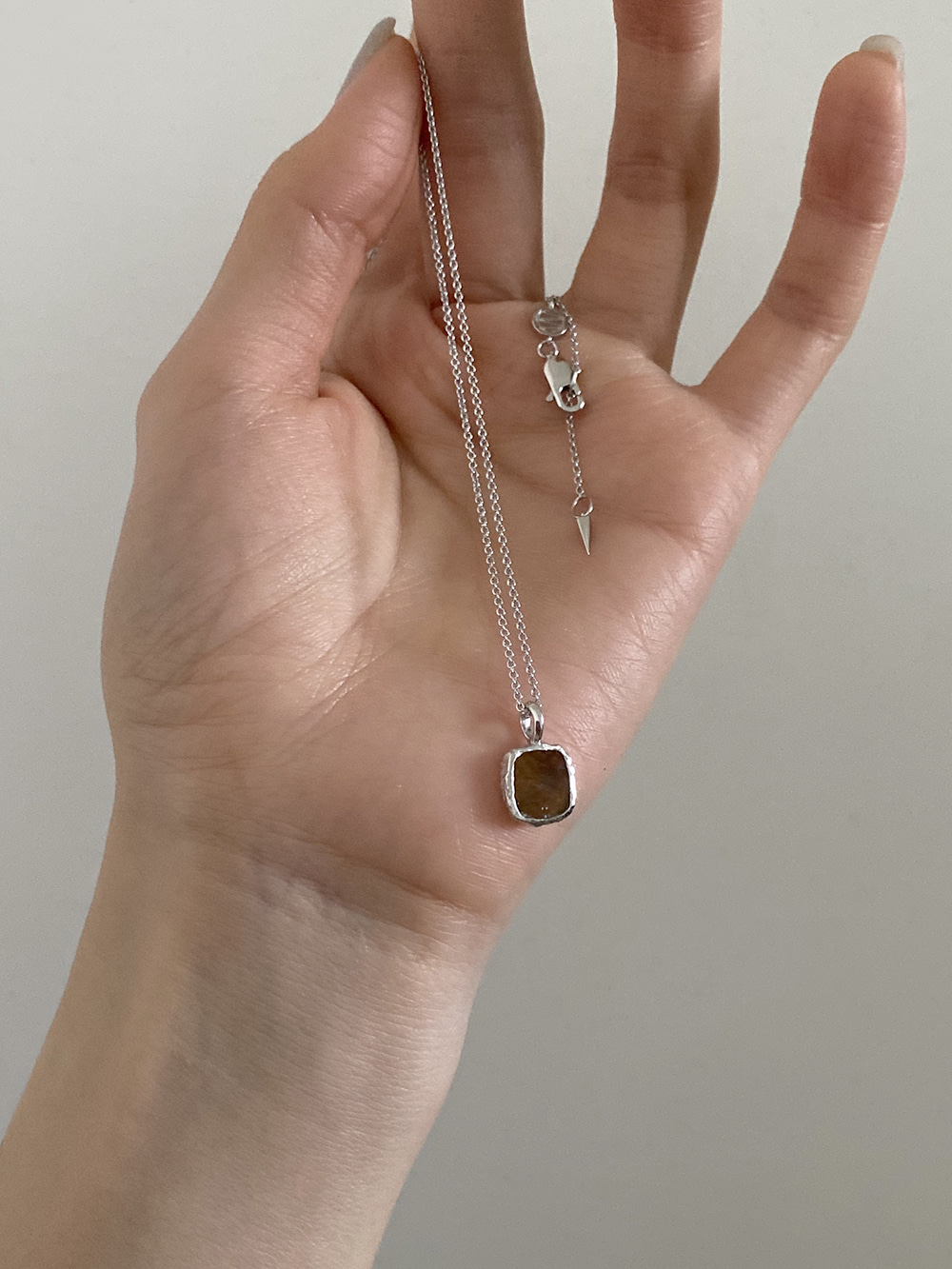 [92.5 silver] spectrolite necklace