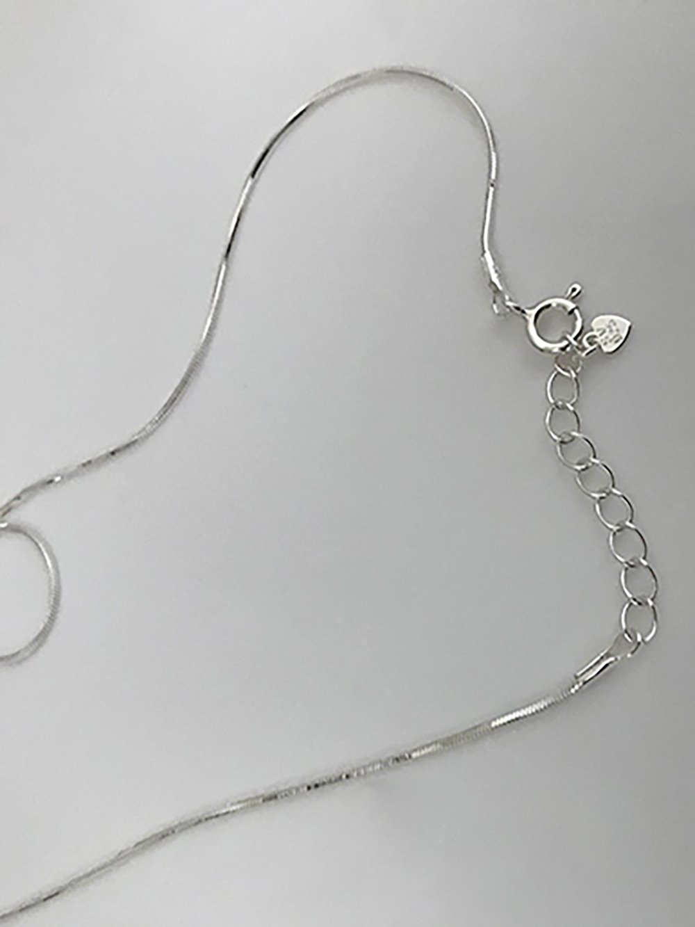 [92.5 silver] snake chain necklace