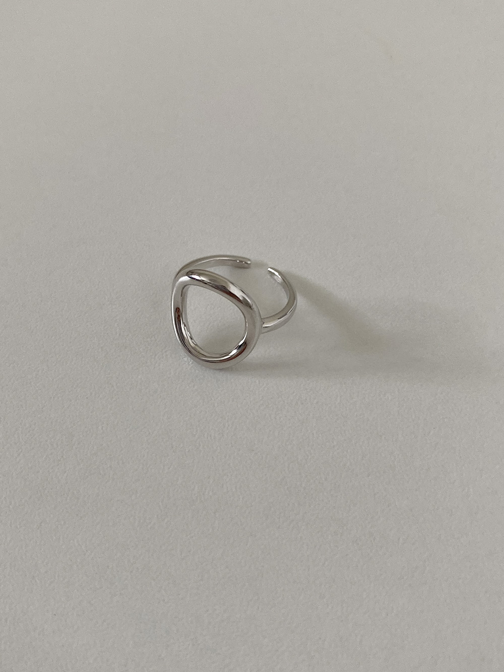 [92.5 silver] circle frame ring