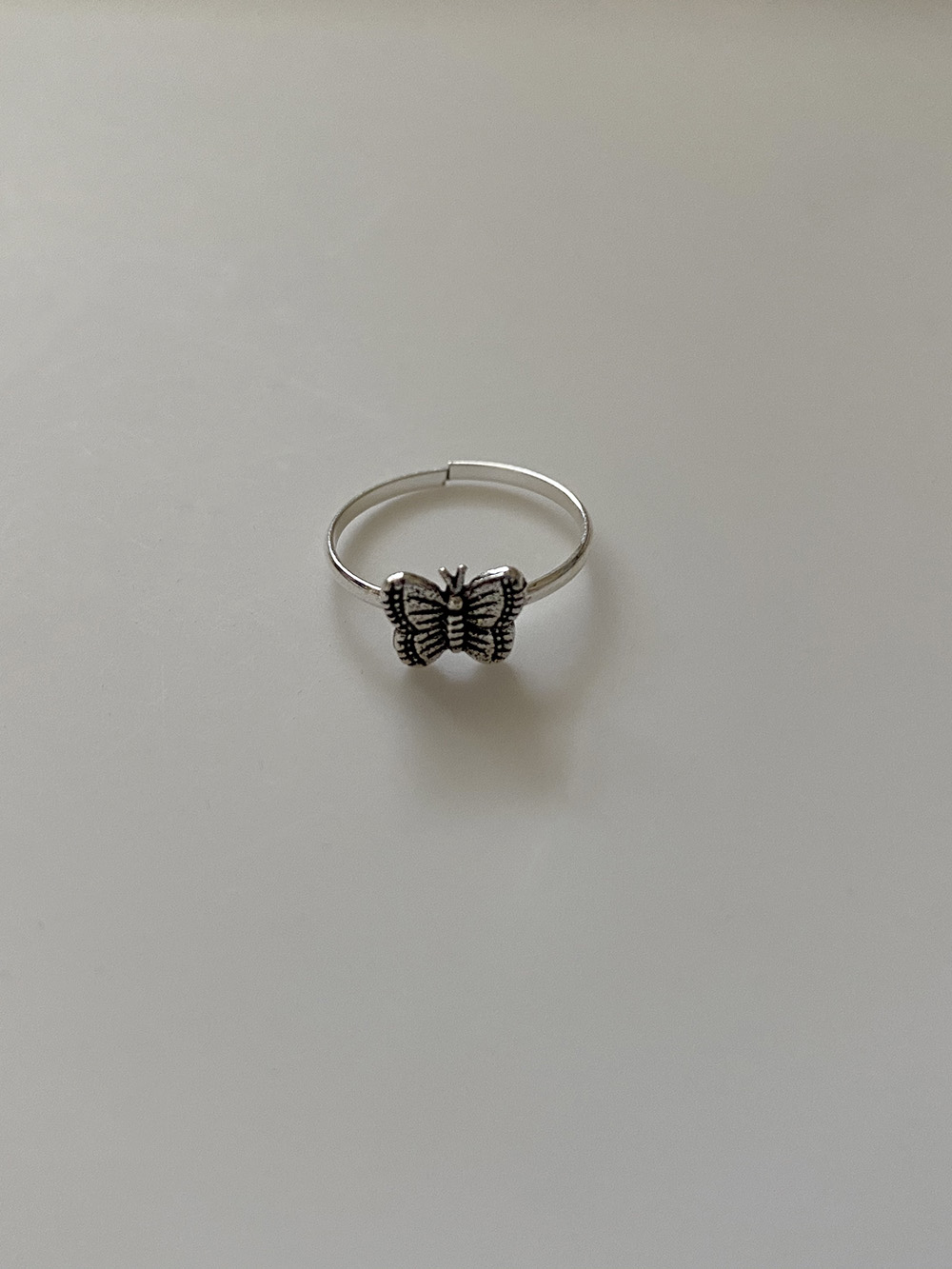 [92.5 silver] butterfly ring