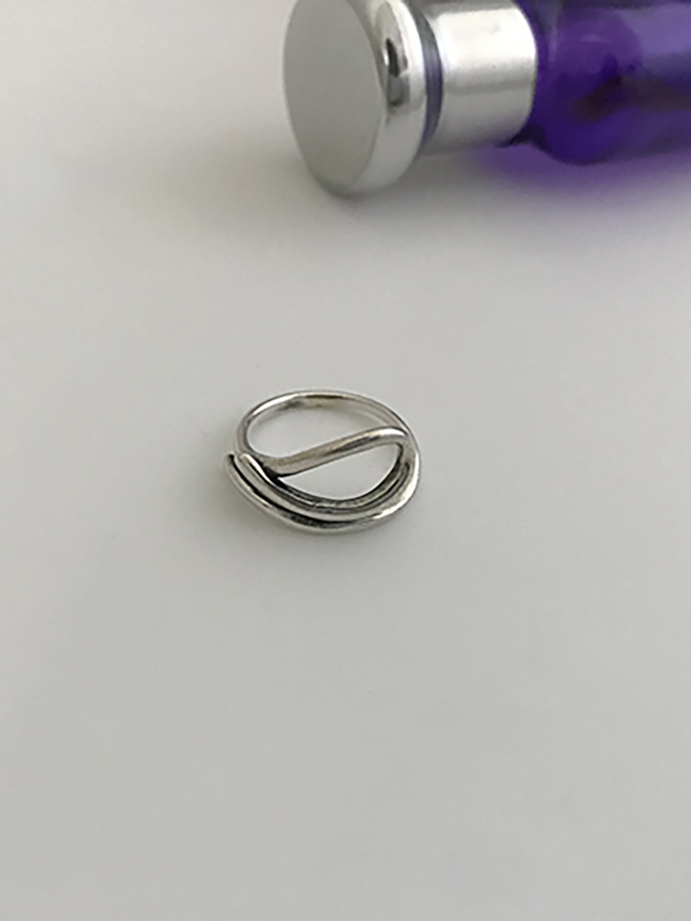 [92.5 silver] wave ring