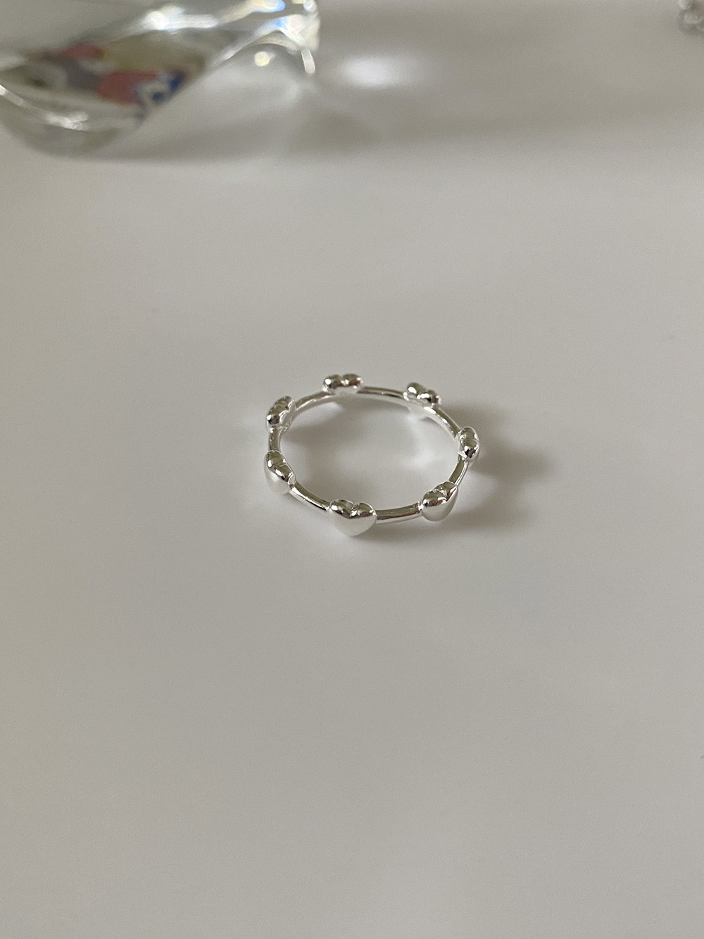 [92.5 silver] every heart ring