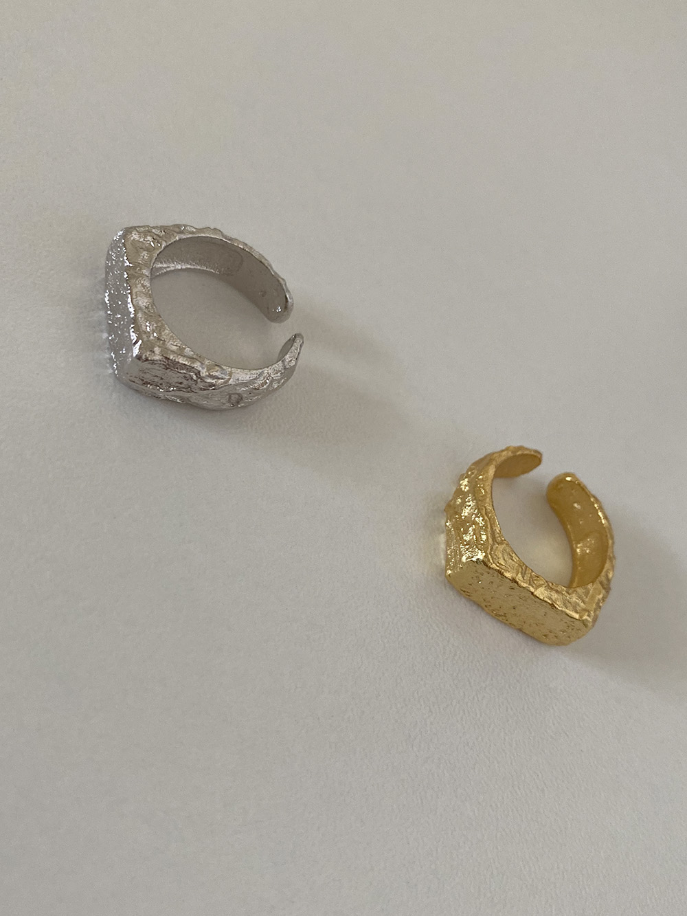 [92.5 silver] wild plat vintage ring (2color)