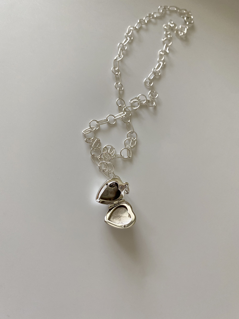 [92.5 silver] memory necklace (2color)