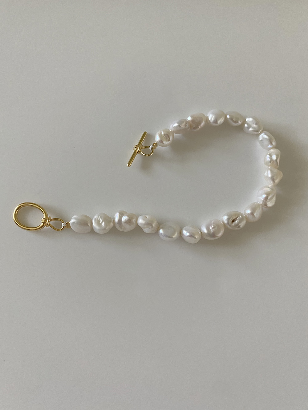 [92.5 silver] free pearl bracelet