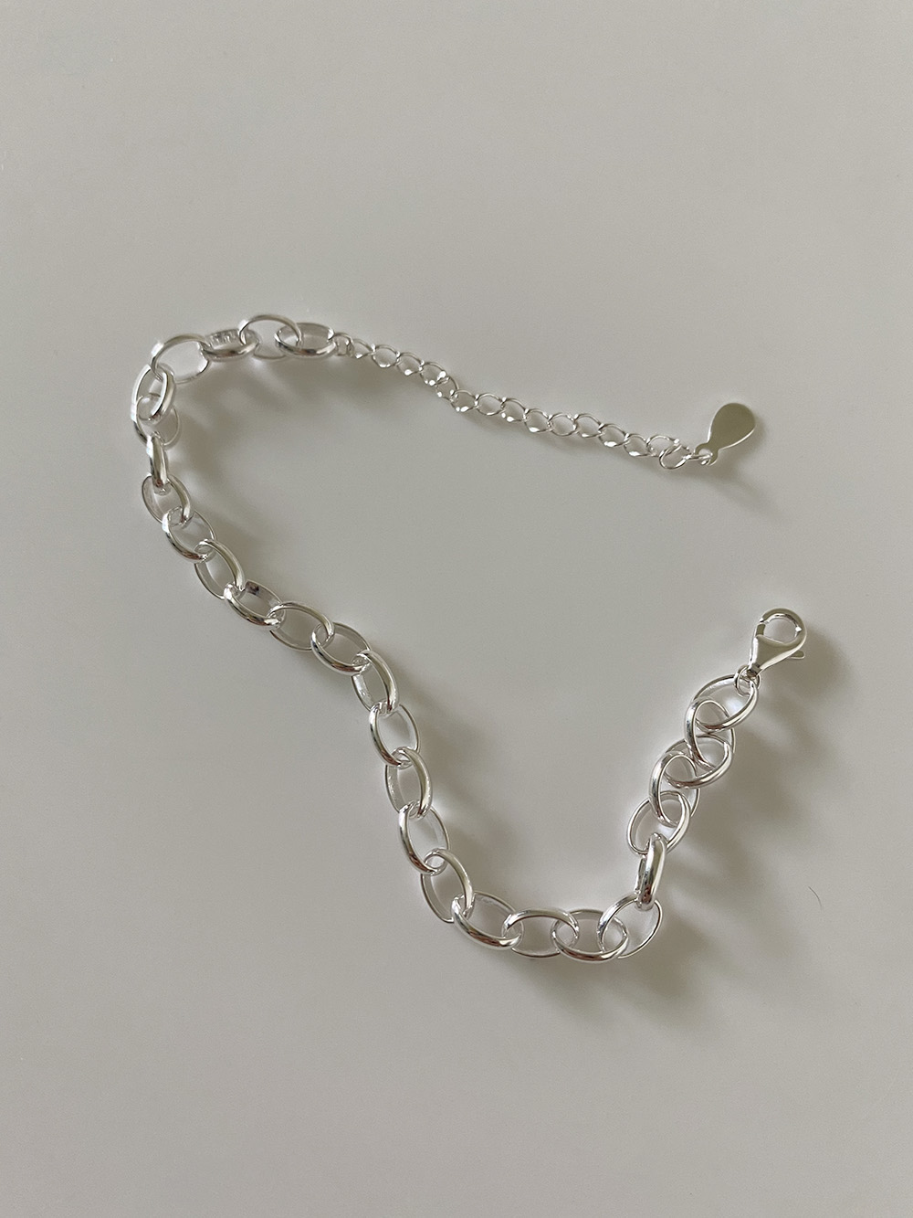 [92.5 silver] standard chain bracelet