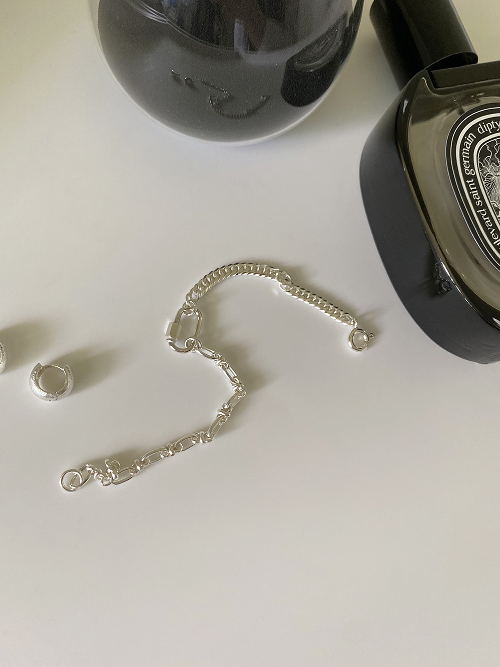 [92.5 silver ] karabiner bracelet
