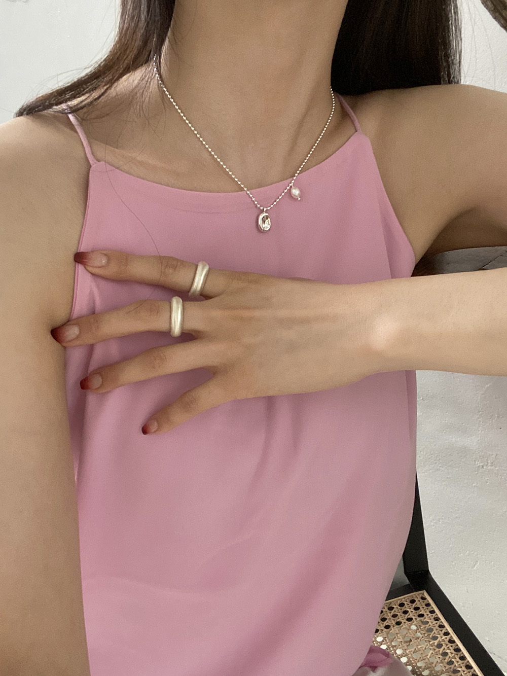 [92.5 silver] elegant necklace