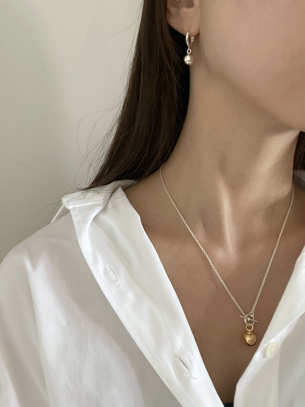 [92.5 silver] roma necklace