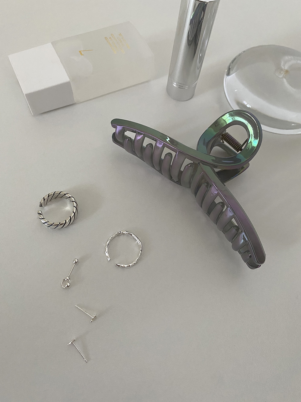 metal spiral hair-clip(4color)