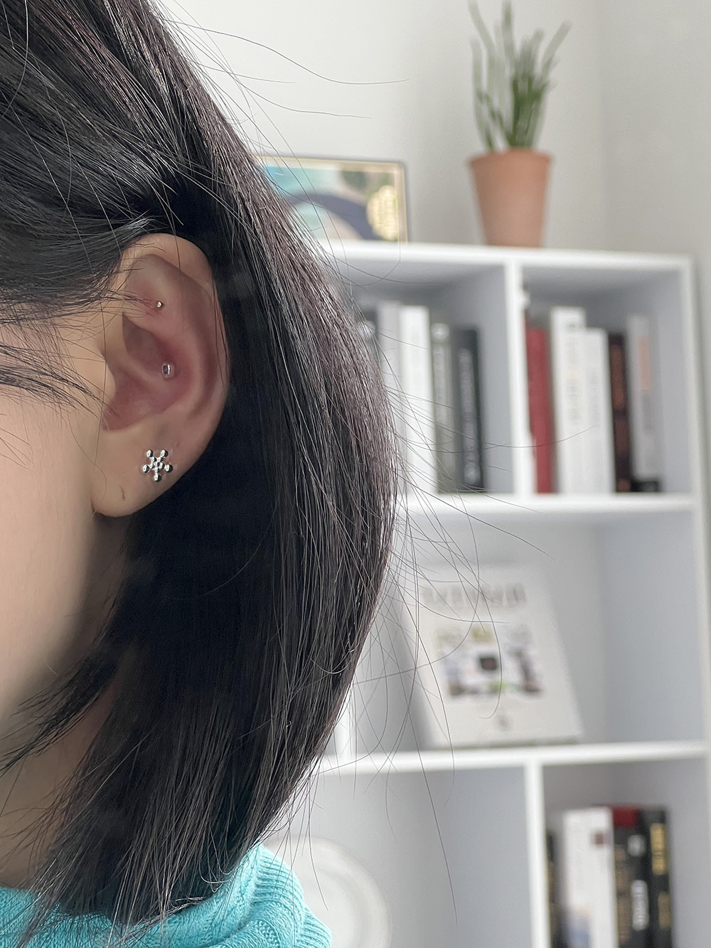 [92.5 silver] point piercing (3type)