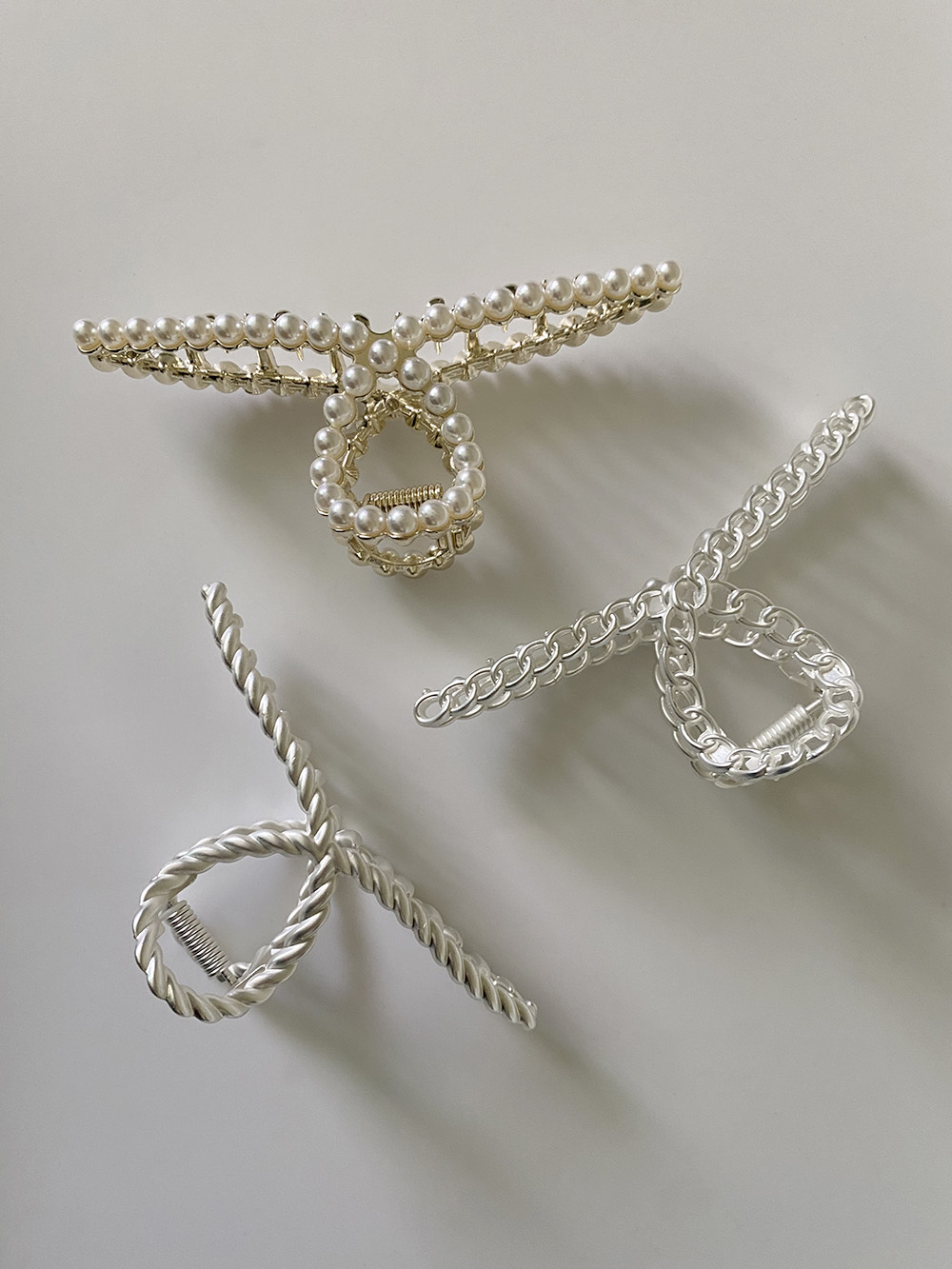 metal frame hair-clip (3type)