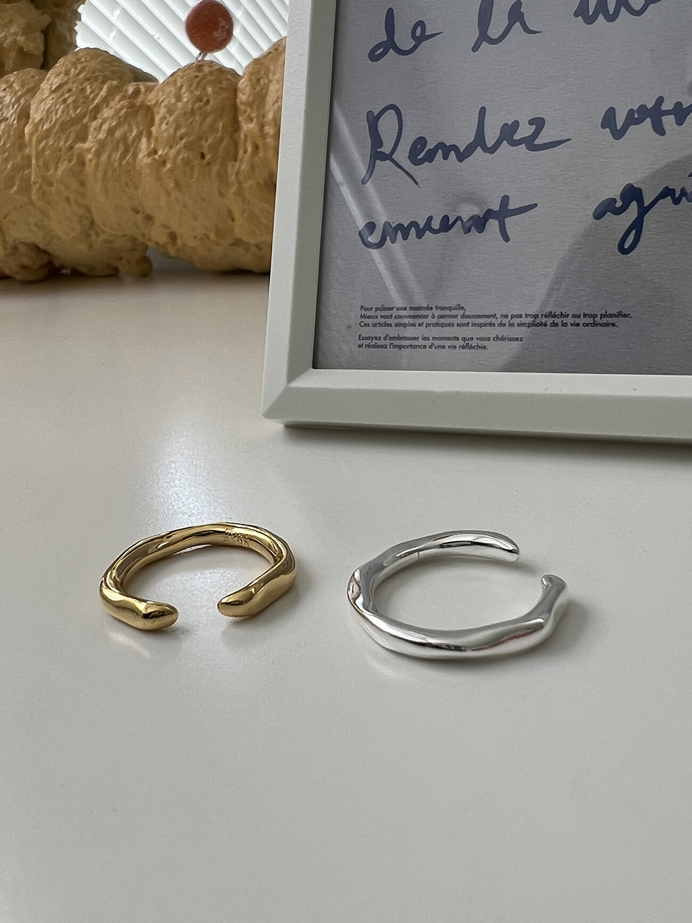 [92.5 silver] Daily open ring (2color)