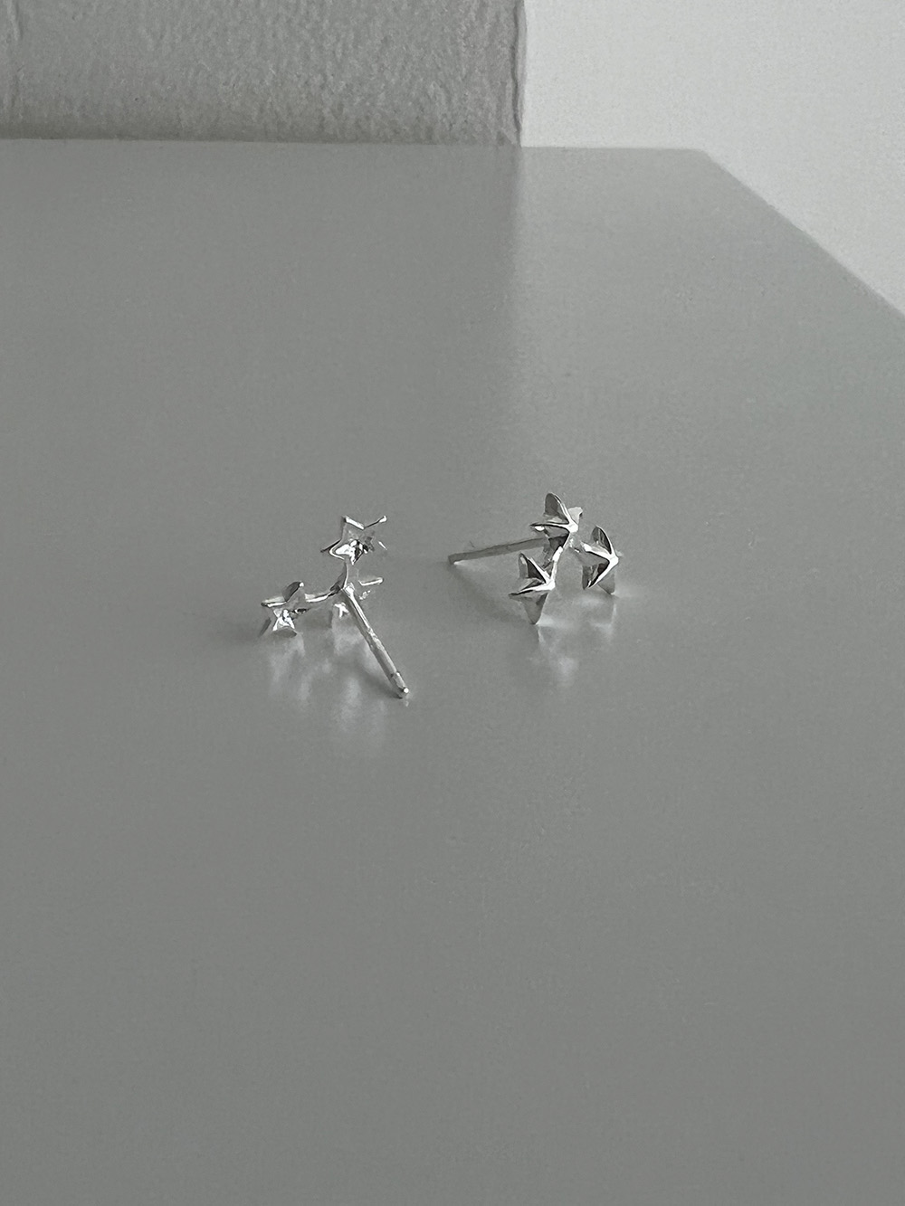 [92.5 silver] Stars earring