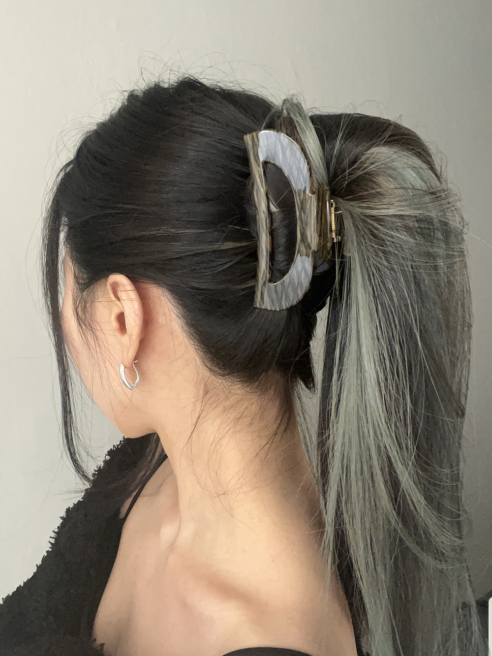 Scratch hair-clip (2color)