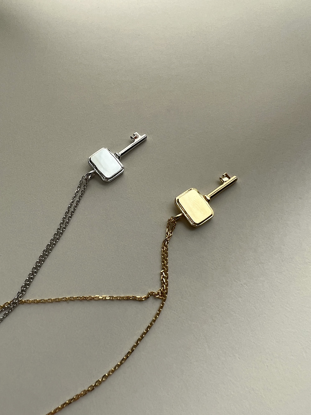 [92.5silver] Smart key necklace (2color)