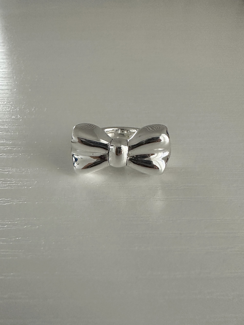 [92.5 silver] Big ribbon ring