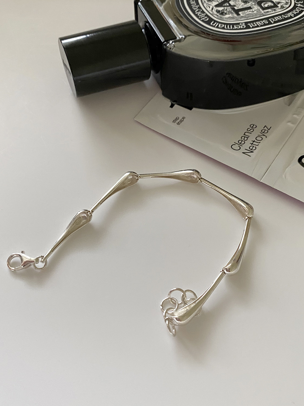 [92.5 silver] water drop bracelet